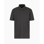 Polo à imprimé noir