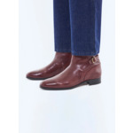 Bottines Jodhpur en cuir de vachette