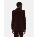 Veste Tailleur En Velours Côtelé Marron Femme