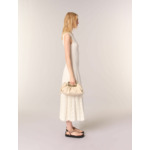 Clutch en cuir et poignée métal