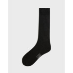 Semainier d´hiver de 5 chaussettes côtelées unies en double fil d´écosse vert