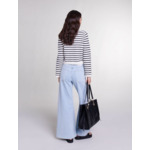 Cardigan en maille à rayures