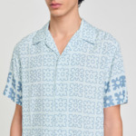 Chemise à imprimé fleuri