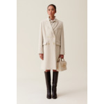 Manteau classique droit mi-long