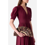 Pochette En Raphia En Lyocell et Lin