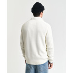 Ribbed Cotton Half-Zip Sweater