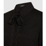 K JACQUARD BOW BLOUSE