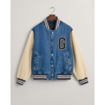 Denim Varsity Jacket