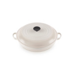 Faitout campagnard 30cm en fonte émaillée meringue