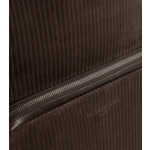 Sac à dos zippé Emile en cuir côtelé et lisse