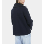 Caban Court Bleu Marine Femme