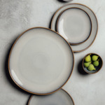 Lave beige assiette à pain 17,5 x 17 x 2 cm