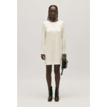 Robe courte Rififi sequins écrue