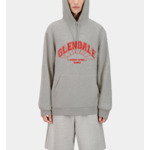 Sweatshirt À Capuche Gris Avec Sérigraphie Glendale Homme