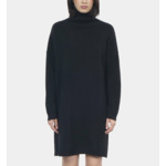 Robe Pull Courte En Cachemire Noir Femme