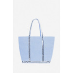 Cabas L Zippé En Lin Porté Epaule