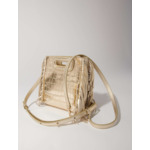 Sac M Mini en cuir effet croco