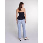 Top bustier à basque