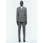 Costume croisé en serge de laine