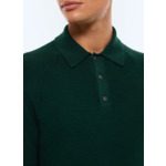 Polo point de riz en laine certifiée