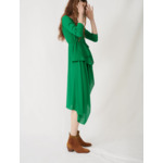 Robe en matière lurex stretch à volants