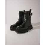 Bottines en cuir à boucle