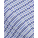 Chemise semi-ajustée rayée bleue