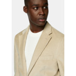 Veste Beige En Velours De Coton