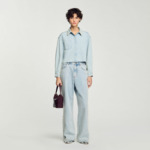 Jean à détails perlés