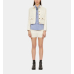 Veste Écrue En Tweed Femme
