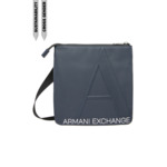 Sac bandoulière plat homme - bleu marine