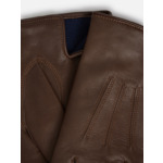 Gants Quentin Brown Lisse