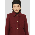 Manteau Marley-Bordeaux en Laine