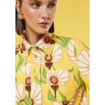 Top Thadea-Jaune en Polyester