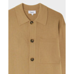 Cardigan Edouard en laine mérinos beige
