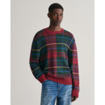 Tartan Jacquard Crew Neck Sweater