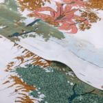 Olivier Desforges - Drap plat en satin de coton lavé vert, L'inconnue