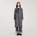 Manteau long à carreaux