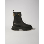 Bottines en cuir à boucle