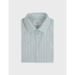 Chemise semi-ajustée rayée verte