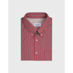 Chemise Aurélien rayée rouge