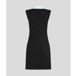 CONTRAST SIGNATURE JRSY DRESS