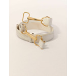 Ceinture en cuir et boucle mors