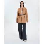 Manteau mi-long beige