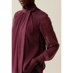Blouse lavallière carreaux fluide