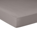 DRAP HOUSSE | Pure White Percale Lavée - Cocoa