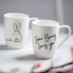 Statement ensemble de tasses de Pâques, motif lapin, 2 pièces