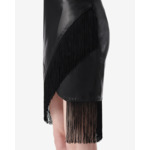 Jupe En Cuir À Franges