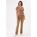 Women T-shirt Brown