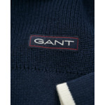 Ribbed Cotton Half-Zip Sweater